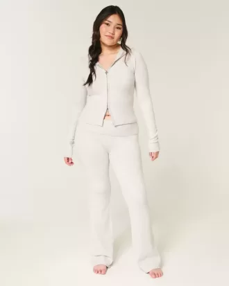 Pantaloni a stivaletto con risvolto in maglia Gilly Hicks