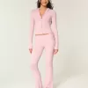 Pantaloni a stivaletto con risvolto in maglia Gilly Hicks