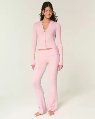 Pantaloni a stivaletto con risvolto in maglia Gilly Hicks