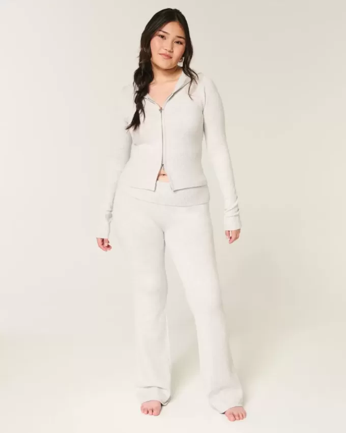 Pantaloni a stivaletto con risvolto in maglia Gilly Hicks