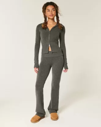 Pantaloni a stivaletto con risvolto in maglia Gilly Hicks