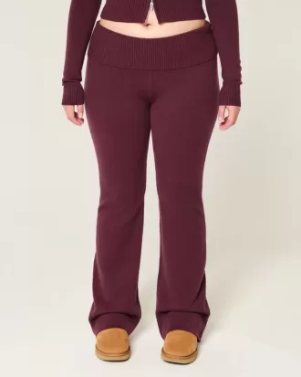 Pantaloni a stivaletto con risvolto in maglia Gilly Hicks