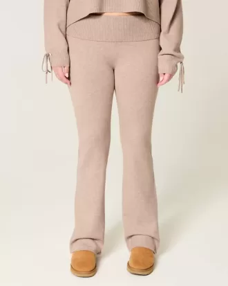 Pantaloni a stivaletto con risvolto in maglia Gilly Hicks