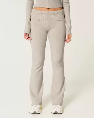 Pantaloni a stivaletto con risvolto in maglia Gilly Hicks