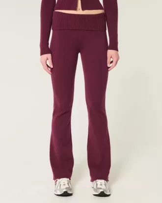 Pantaloni a stivaletto con risvolto in maglia Gilly Hicks