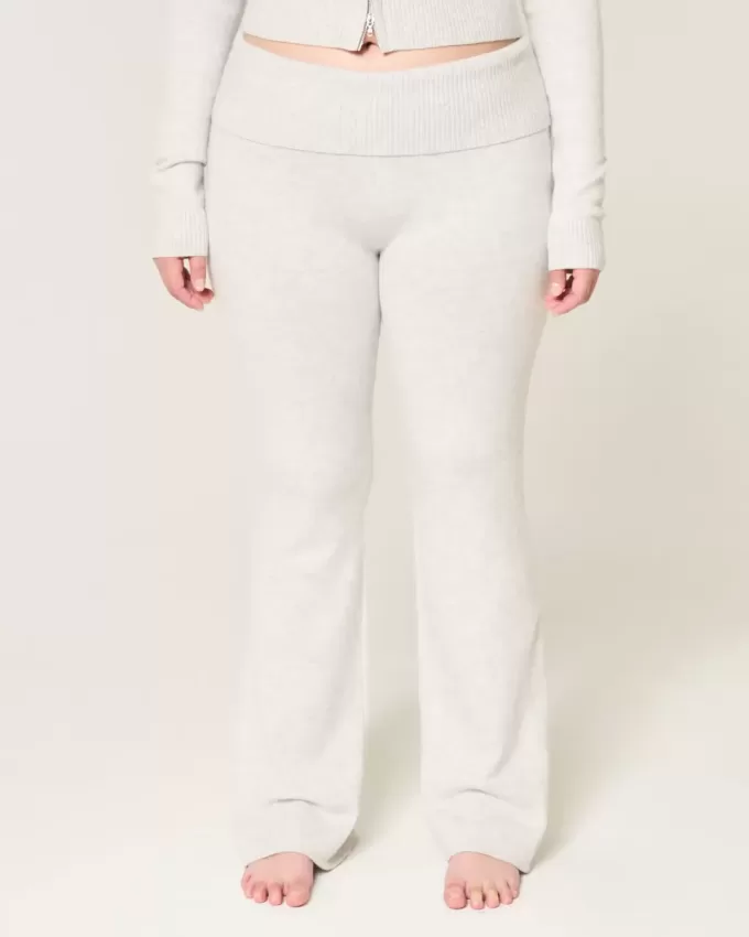 Pantaloni a stivaletto con risvolto in maglia Gilly Hicks