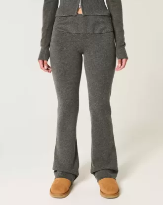 Pantaloni a stivaletto con risvolto in maglia Gilly Hicks