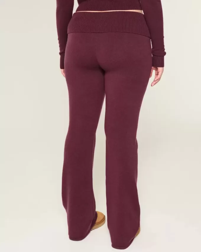 Pantaloni a stivaletto con risvolto in maglia Gilly Hicks