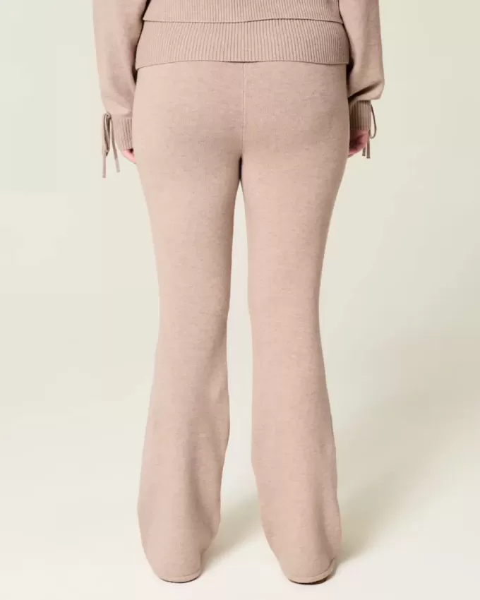 Pantaloni a stivaletto con risvolto in maglia Gilly Hicks
