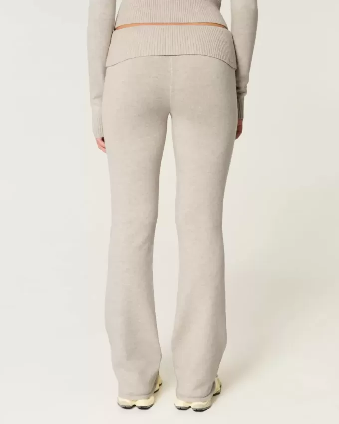 Pantaloni a stivaletto con risvolto in maglia Gilly Hicks