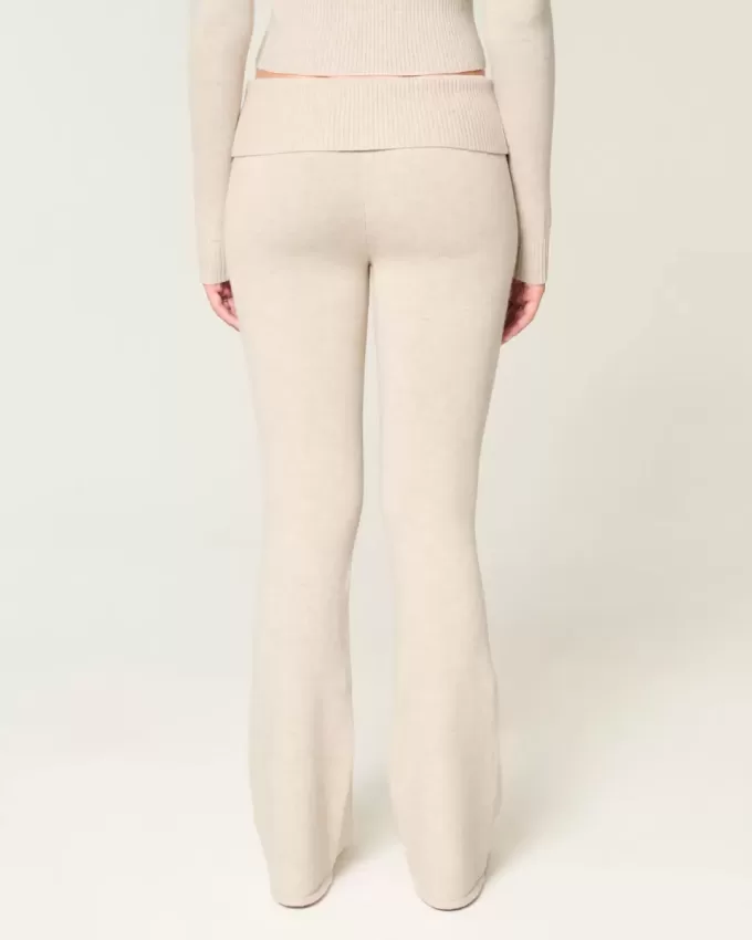 Pantaloni a stivaletto con risvolto in maglia Gilly Hicks