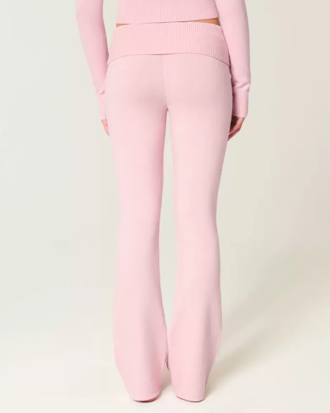 Pantaloni a stivaletto con risvolto in maglia Gilly Hicks