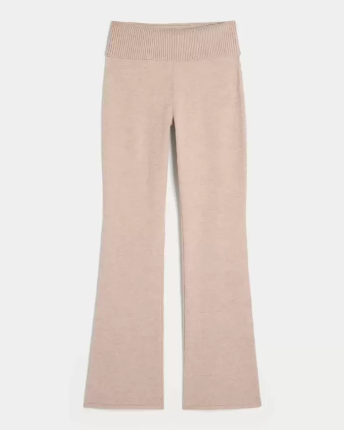 Pantaloni a stivaletto con risvolto in maglia Gilly Hicks