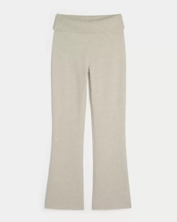 Pantaloni a stivaletto con risvolto in maglia Gilly Hicks