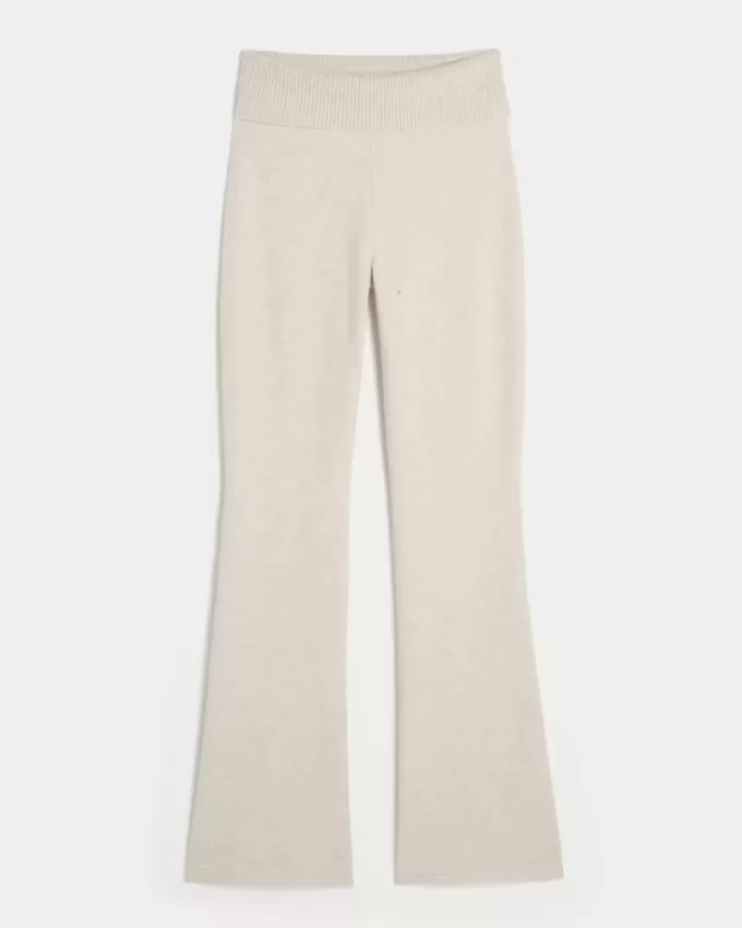 Pantaloni a stivaletto con risvolto in maglia Gilly Hicks