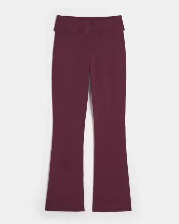 Pantaloni a stivaletto con risvolto in maglia Gilly Hicks