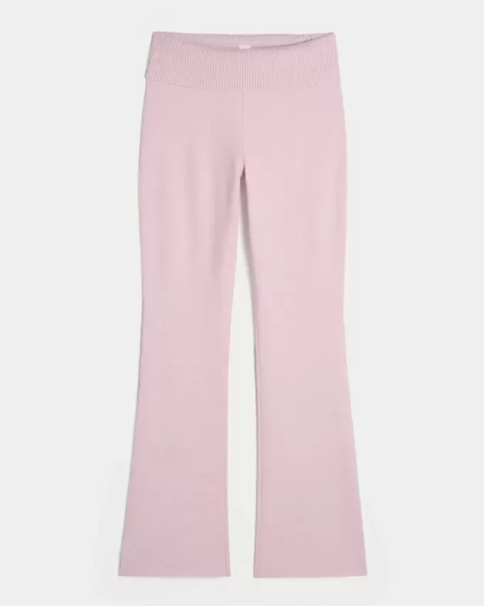 Pantaloni a stivaletto con risvolto in maglia Gilly Hicks