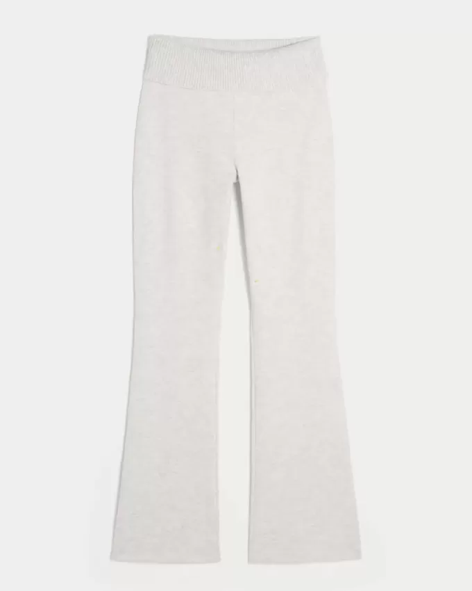 Pantaloni a stivaletto con risvolto in maglia Gilly Hicks