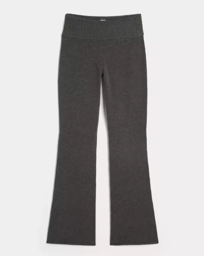Pantaloni a stivaletto con risvolto in maglia Gilly Hicks