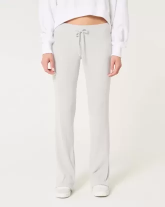 Pantaloni a zampa a coste comodi
