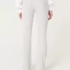 Pantaloni a zampa a coste comodi