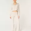 Pantaloni a zampa in maglia con risvolto in vita Gilly Hicks Pantaloni a zampa in maglia con risvolto in vita Gilly Hicks