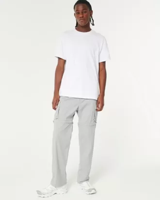 Pantaloni cargo dritti con cerniera