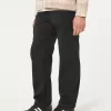 Pantaloni cargo dritti con cerniera