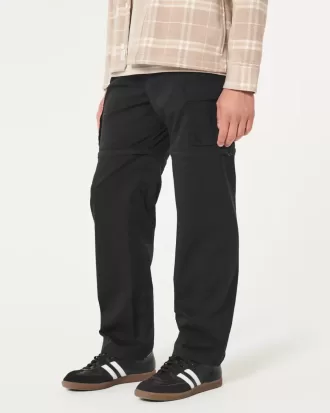 Pantaloni cargo dritti con cerniera
