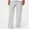 Pantaloni cargo dritti con cerniera