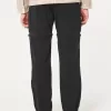 Pantaloni cargo dritti con cerniera