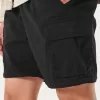 Pantaloni cargo dritti con cerniera