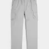 Pantaloni cargo dritti con cerniera