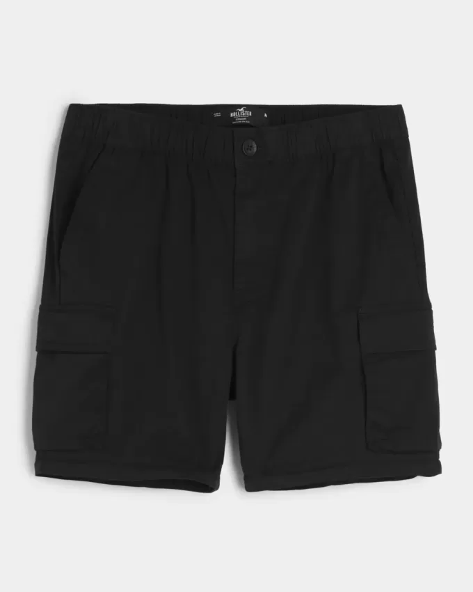 Pantaloni cargo dritti con cerniera