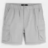Pantaloni cargo dritti con cerniera