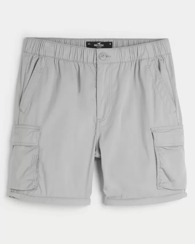 Pantaloni cargo dritti con cerniera