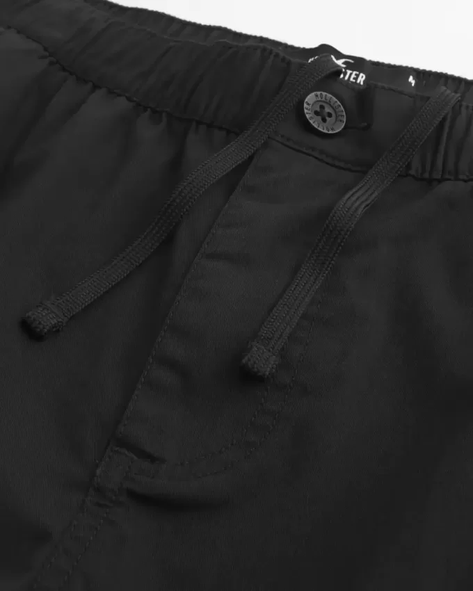 Pantaloni cargo dritti con cerniera