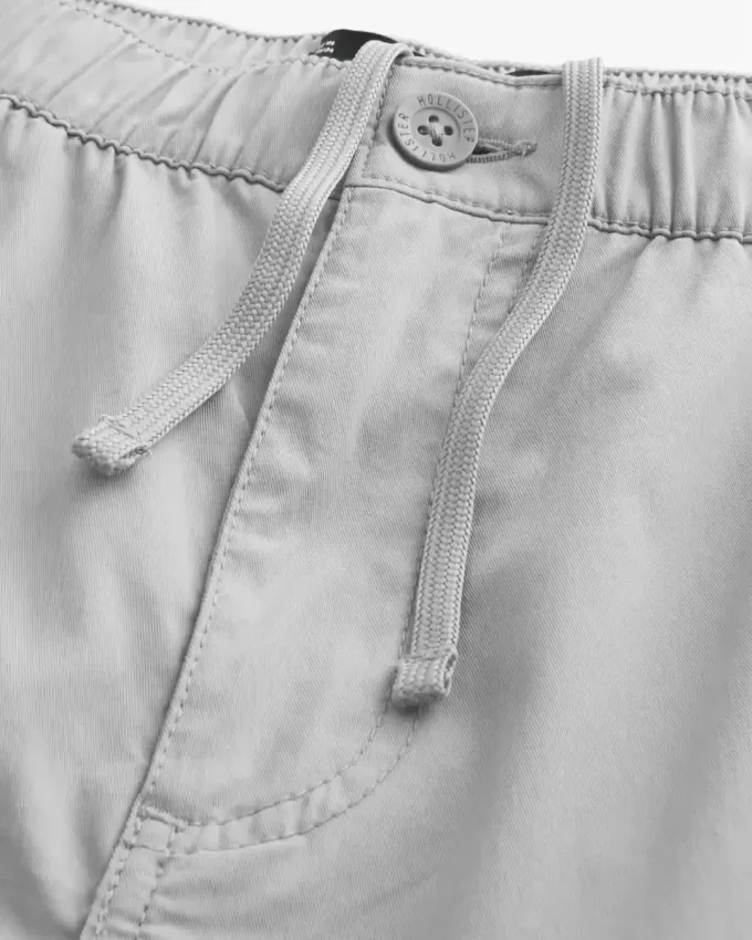 Pantaloni cargo dritti con cerniera
