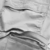 Pantaloni cargo dritti con cerniera