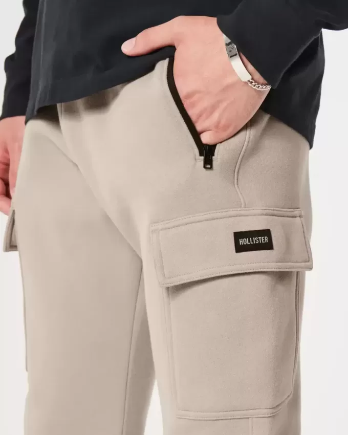Pantaloni cargo in pile