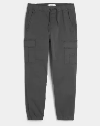 Pantaloni cargo in twill rilassati