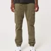 Pantaloni cargo in twill rilassati