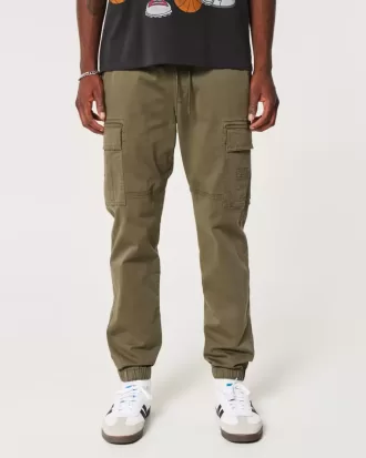 Pantaloni cargo in twill rilassati