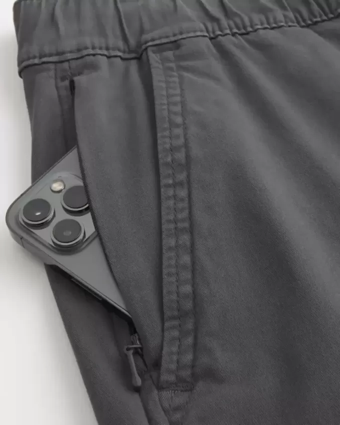 Pantaloni cargo in twill rilassati