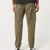 Pantaloni cargo in twill rilassati