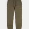 Pantaloni cargo in twill rilassati