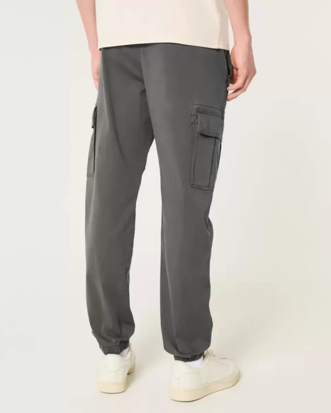 Pantaloni cargo in twill rilassati