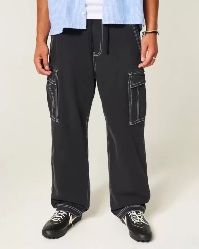 Pantaloni cargo larghi