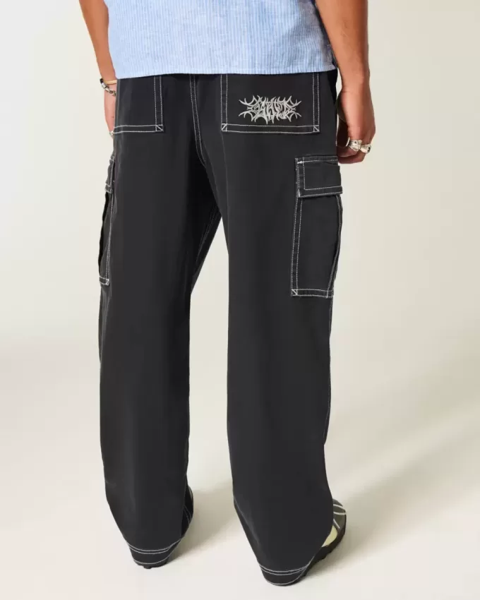 Pantaloni cargo larghi