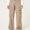 Pantaloni cargo larghi a vita bassa